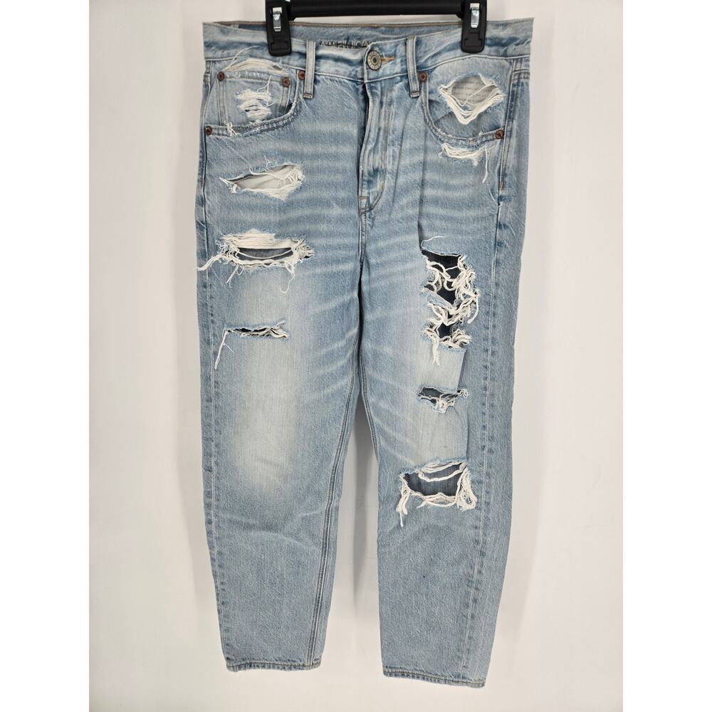 American Eagle 90s Slim Boyfriend Light Wash Jeans Women's 2 Short Petite